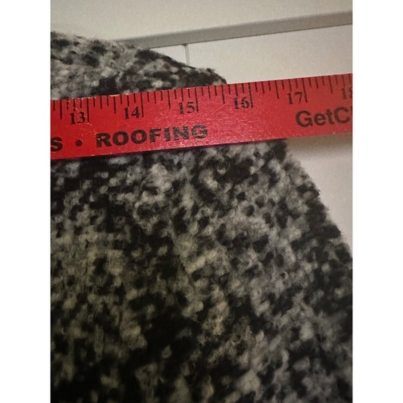 Ann Taylor Tweed Boucle Jacket Black White Women's Size M Wool Blend - Picture 9 of 9